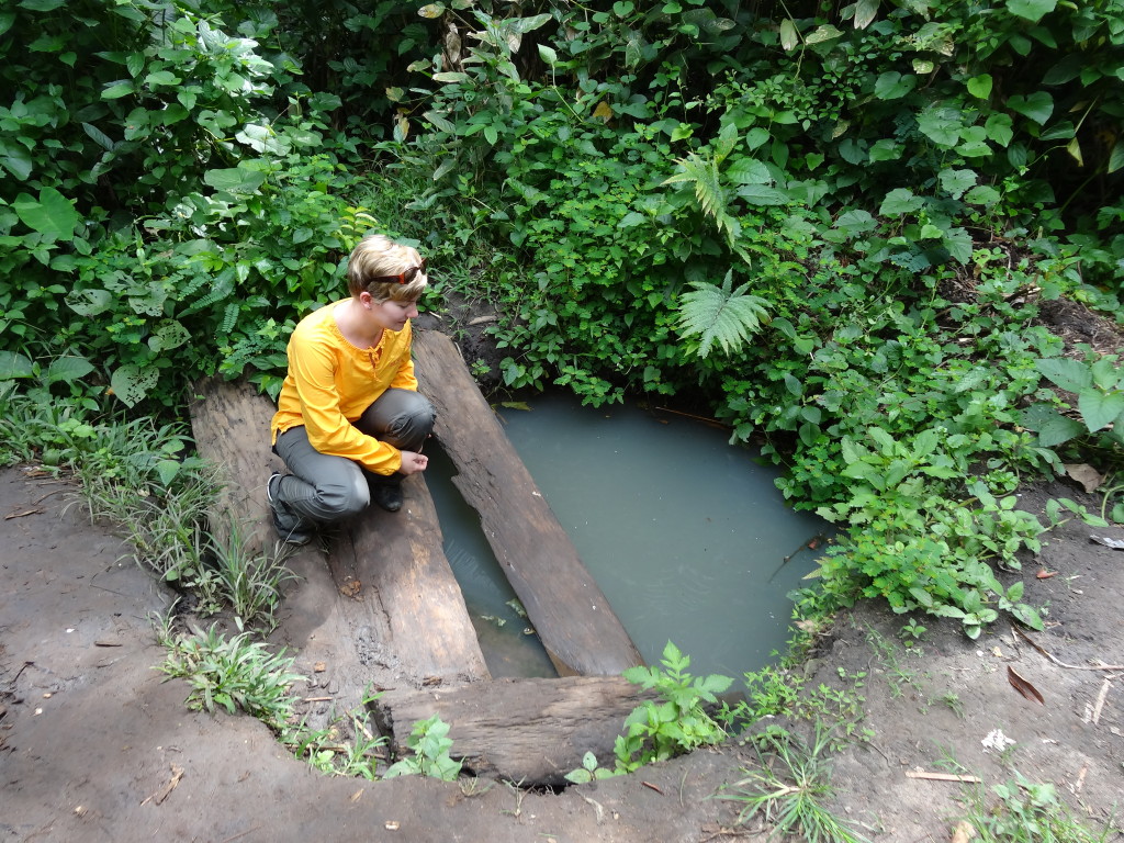 Das ist die alte Wasserstelle in der Gemeinde Kawanda